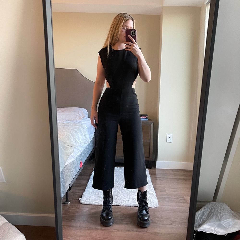 Zara one piece romper (S) - Black (no wrinkles!)